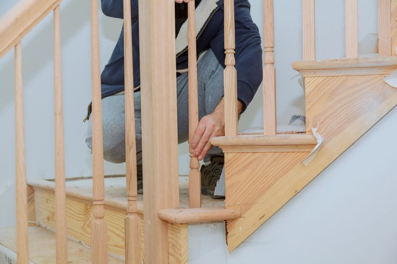 Curved Staircase Installation in Olathe, KS